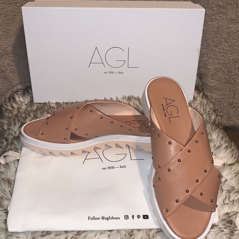 AGL Italian leather sandals✨